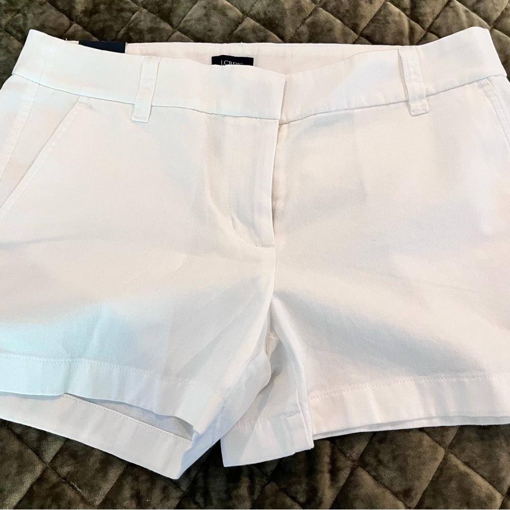 NWT J.Crew soft white khaki shorts